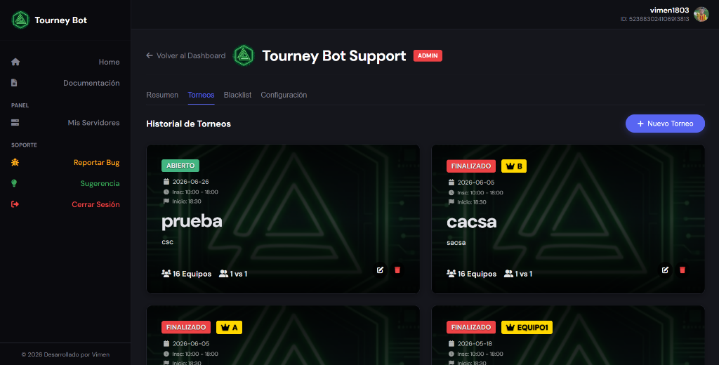 Complete Tourney Bot